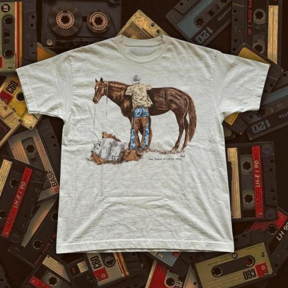 90S Cowboy Horse Graphic Tee 1
